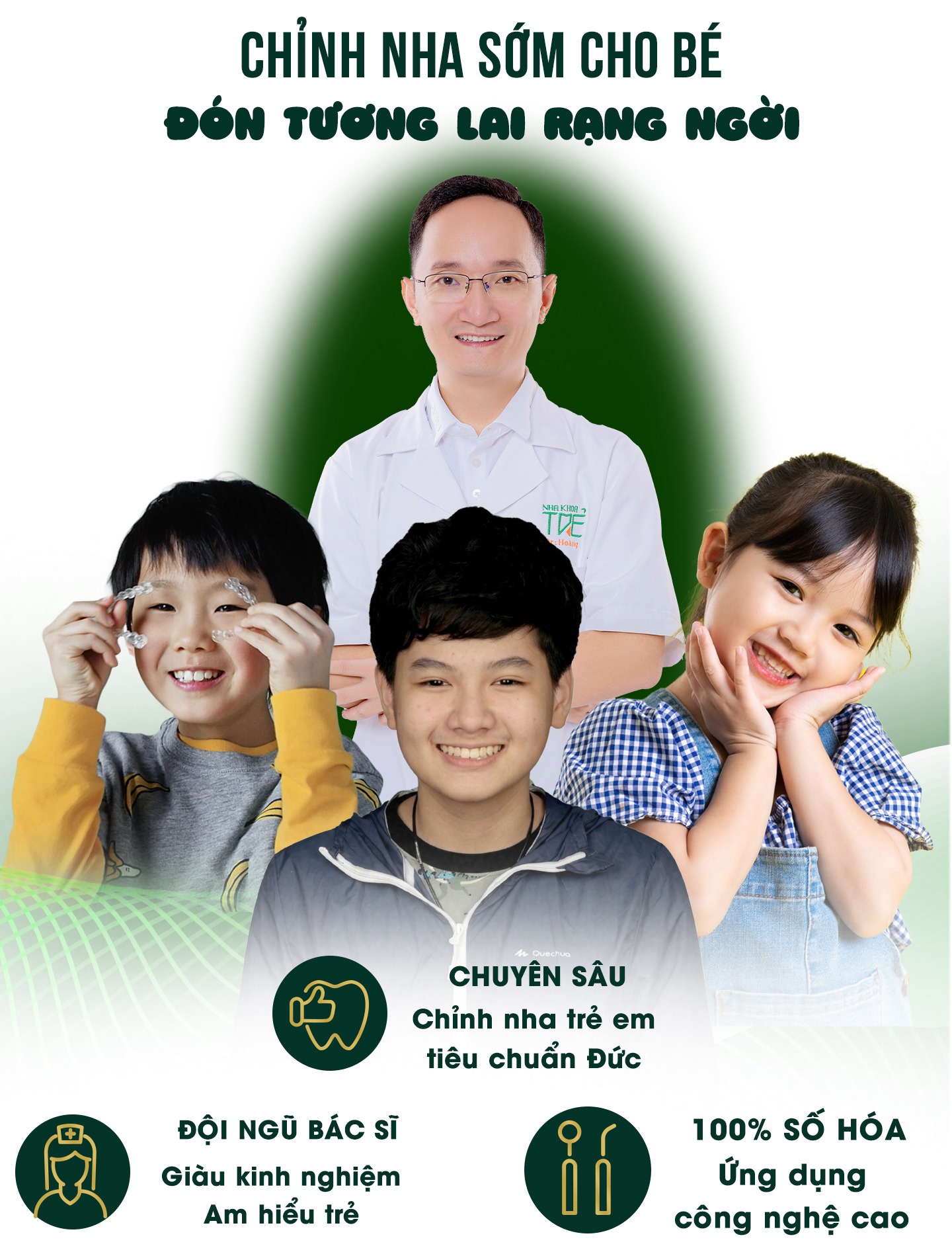 Chỉnh nha sớm cho bé - Đón tương lai rạng ngời tại Nha Khoa Trẻ